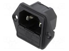 Connector: AC supply | plug | male | 10A | 250VAC | 250V | C18 | screw | IP40