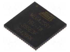 IC: AVR microcontroller | ATMEGA | VQFN64 | 1.8÷5.5VDC | Ext.inter: 17