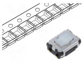 Microswitch TACT | SPST | Pos: 2 | 0.02A/15VDC | SMD | none | 2.1mm | EVQP9