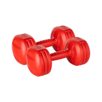 Sporto ir aktyvaus poilsio // Sporto prekės ir įranga // Hantelki bitumiczne 2x3kg, REBEL ACTIVE