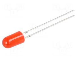 LED | red | 4.8mm | blinking | 220÷330mcd | 60° | 3/3.5/5VDC | 20mA | 1.8Hz