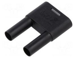Laboratory connector: 4mm banana | stackable safety shunt | 32A