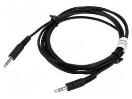 Cable | Jack 3.5mm 3pin plug,both sides | 2.5m | black
