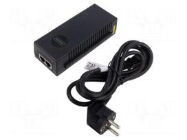 PoE power supply unit | IEC C14,RJ45 socket x2 | active | 100m