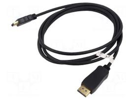 Cable | DisplayPort plug,HDMI plug | 4K,UHD 2160p | 2m | black