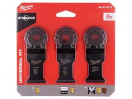 Saw blade set | for multitools,wood,metal | 5pcs.