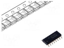 IC: interface | receiver,line driver | RS232 | 1000kbps | SOIC16