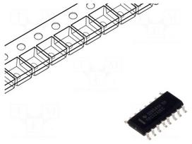 IC: interface | receiver,line driver | RS232 | 250kbps | SOIC16