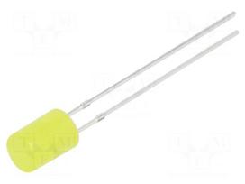 LED | yellow | 5mm | 220÷330mcd | 140° | Front: flat | 12VDC | No.of term: 2