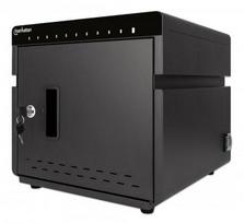 Manhattan iPad to 11" 10-bay Charging Cabinet Desktop via USB-C, Also other tablets and smartphones (with device to USB-C cable), Bays 264x22x235mm, Device charging cables not included (suggest USB-C cable 354868), Cart, Lockable, EU/UK power cords