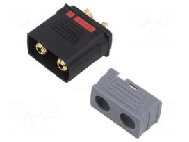 Connector: DC supply | plug | male | QS | 210A | 500V | PIN: 2 | straight