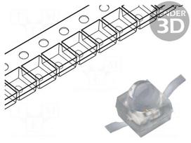 LED | red | SMD | 1900÷3000mcd | 1.95÷2.5VDC | 2.5x2x2.8mm | 20° | 20mA