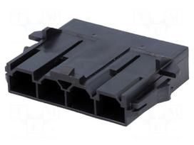 Connector: wire-wire/PCB | plug | male | PIN: 4 | Mini-Fit Sr | 600V