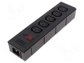 Connector: AC supply | splitter | 10A | 250VAC | C13 (F),C14 (E)