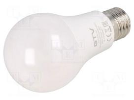 LED lamp | neutral white | E27 | 230VAC | 1400lm | 14.1W | 180° | 3600K