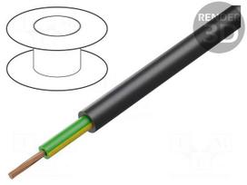 Wire: mains | 1x6mm2 | PUR | black | stranded | Cu | ÖLFLEX® CHAIN 90 P
