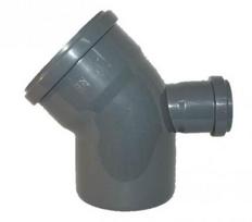 Likums DN110/45°,atzars DN50 135°, PP, pelēks Līkums DN 110/45° ar atzaru DN50,135°