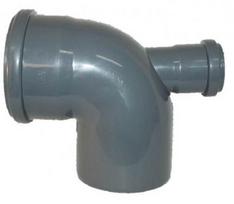 Likums DN110/90°,atzars DN50 180°, PP, pelēks Līkums DN 110/90° ar atzaru DN50,180°