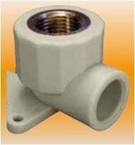 PPR sienas līkums d25x3/4"F, pelēks PPR sienas līkums