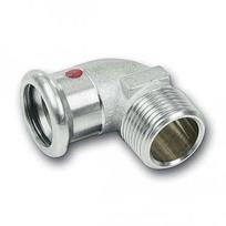 SANHA-Therm cinkota tērauda līkums 90°M 15x1/2" Cinkota tērauda līkums 90° M