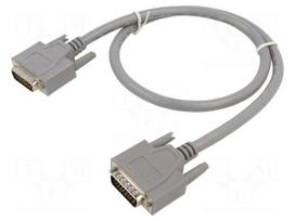 Cable | D-Sub 26pin plug,both sides | 0.76m | grey | connection 1: 1