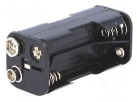 Holder | AAA,R3 | Batt.no: 4 | 6F22 type | black