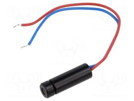 Module: laser | 0.4mW | red | dot | 650nm | 2.7÷3.3VDC | 10÷30mA
