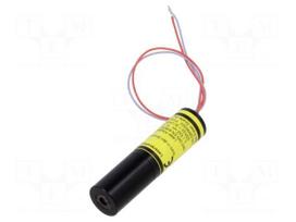 Module: laser | 1mW | green | dot | 532nm | 2.7÷3.3VDC | 125÷375mA