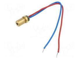 Module: laser | 1mW | red | dot | 650nm | 2.7÷3.3VDC | 10÷30mA