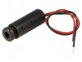 Module: laser | 1mW | red | dot | 650nm | 4.5÷5.5VDC | 10÷30mA