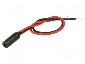 Module: laser | 0.4mW | red | dot | 650nm | 2.8÷3.3VDC | 7÷30mA