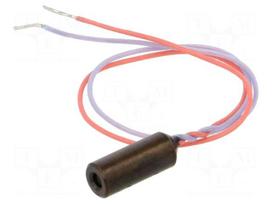 Module: laser | 1mW | red | dot | 650nm | 2.7÷3.3VDC | 10÷35mA