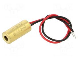 Module: laser | 1mW | red | dot | 650nm | 3÷6VDC | 3÷30mA | Laser class: 2