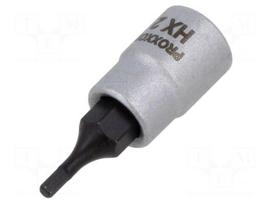 Socket: hex key-bit | HEX 2mm | 1/4" | Socket bit length: 33mm