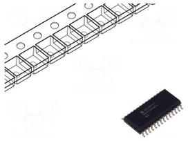 IC: interface | receiver,line driver | RS232 | 500kbps | SOIC28 | ESD