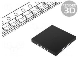 IC: interface | receiver,line driver | RS232 | 500kbps | VQFN32 | ESD