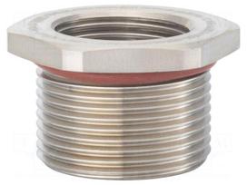 Reduction of threads for glands | M25 | M40 | brass | Plating: nickel