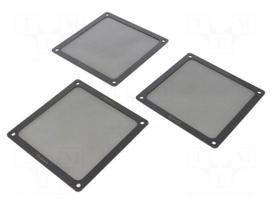Filter | Ø140mm | plastic | 3pcs | black | Mounting: magnet,screws