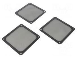Filter | Ø120mm | plastic | 3pcs | black | Mounting: magnet,screws