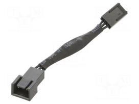 Wire: for fan supplying | Plug: straight | 0.08m | 3pin x2