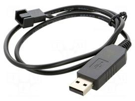 Wire: for fan supplying | Plug: straight | 0.6m | 4pin,USB A