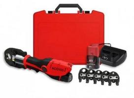 Prese ACO103 set.2x2.0Ah,TH16,20,26,32 lādētājs,kaste Prese cauruļvadiem ACO103 compact, komplekts TH
