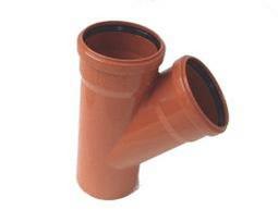KG ārdarbu atzars DN 160/110; 90°,PP, oranžs KG ārdarbu atzars