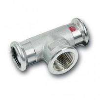 SANHA-Therm cinkota tērauda trejgabals 88.9x3/4"F Cinkota tērauda trejgabals, F vītne