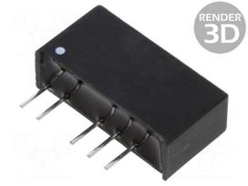 Converter: DC/DC | 1W | Uin: 4.5÷5.5VDC | Uout: 12VDC | Uout2: -12VDC
