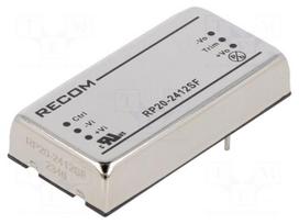 Converter: DC/DC | 20W | Uin: 18÷36VDC | Uout: 12VDC | Iout: 1.67A | THT