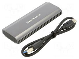 Hard discs housing: M.2 | USB 3.1 Gen 2 | aluminium | PnP | grey