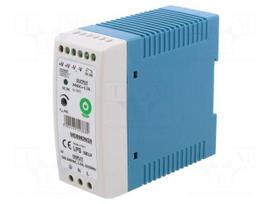 Power supply: switching | for DIN rail | 40W | 24VDC | 0÷1.7A | OUT: 1