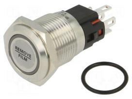 Switch: vandal resistant | Pos: 2 | SPDT | 1A/220VAC | IP65 | ON-(ON)