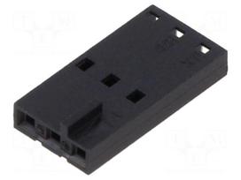 Connector: wire-wire/PCB | plug | female | PIN: 3 | SL | straight | 2.54mm
